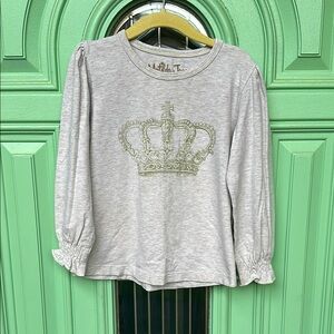 Matilda Jane Girls Size 6 Pink and Red Floral Ruffle Leggings